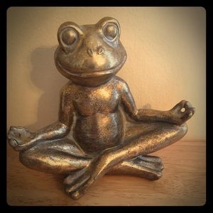 Frog doing Yoga